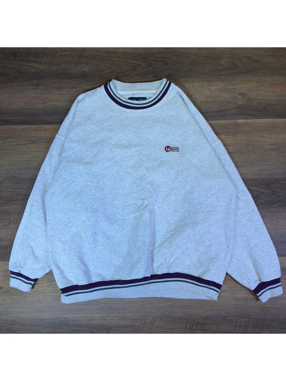 Vintage Swingster Producers Hybrids Crewneck Mens XXL Gray